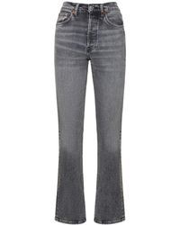 RE/DONE - Enge Jeans Aus Baumwolldenim "70s" - Lyst