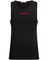 Marni - コットンフィットタンクトップ - Lyst