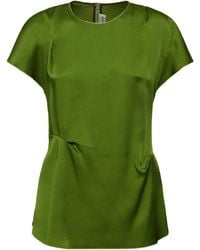 Victoria Beckham - Draped Satin Top - Lyst