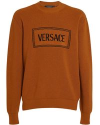 Versace - Pull-over en maille de laine - Lyst