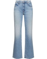 Mother - The Hustler Roller Fray Denim Wide Jeans - Lyst