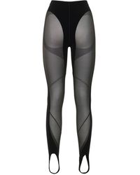 Legging Ajouré Net Wolford en coloris Noir élégants et chinos Leggings Femme Vêtements Pantalons décontractés 