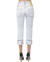 DSquared² Jeans Cropped Cool Girl In Denim - Blu