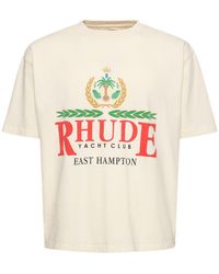 Rhude - Camiseta east hampton crest - Lyst