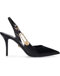 Versace - 95mm Leather Pumps - Lyst