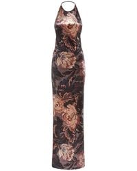 Etro - Printed Jersey Long Dress - Lyst