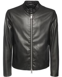 Armani Exchange Leather jackets for Men | Online Sale up to 50% off | Lyst