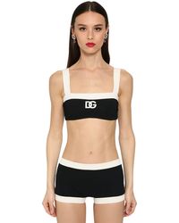 Dolce & Gabbana Badeanzug Aus Jersey - Schwarz
