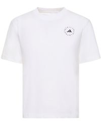 adidas By Stella McCartney - T-Shirt mit Logo-Print - Lyst
