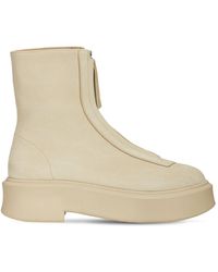 The Row - Stivaletti Zipped 1 in pelle - Lyst