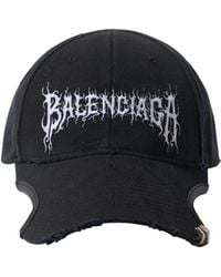 Balenciaga - Logo-embroidered Cotton Cap - Lyst