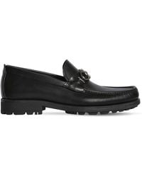 Ferragamo Mocassini In Pelle - Nero