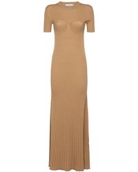 Max Mara - Europa Wool & Silk Knit Maxi Dress - Lyst