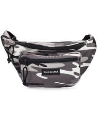 Balenciaga - Camo Printed Nylon Belt Bag - Lyst