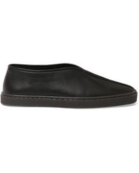 Lemaire - Piped Leather Sneakers - Lyst