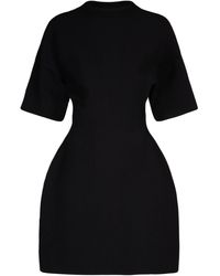 Balenciaga - Kleid Aus Kompakter Viskose - Lyst