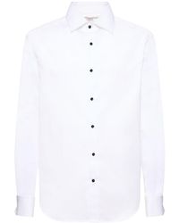 Brunello Cucinelli - Cotton Tuxedo Shirt - Lyst