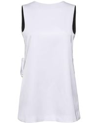 Monot - Kristen Plunging Back Satin Mini Dress - Lyst