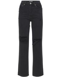 RE/DONE - 90s High-rise Loose Denim Jeans W/ Rips - Lyst