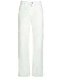 Chloé - Cotton & Hemp Denim Straight Jeans - Lyst
