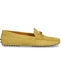 Tod's - Gommini Suede Loafers - Lyst