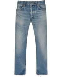 Saint Laurent - Baumwolldenim-jeans "mick" - Lyst