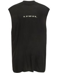 Débardeur en coton bio Coton Rick Owens pour homme en coloris Noir Homme Vêtements T-shirts T-shirts sans manches et débardeurs 