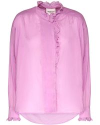 Isabel Marant - Pamias Ruffled Cotton Shirt - Lyst