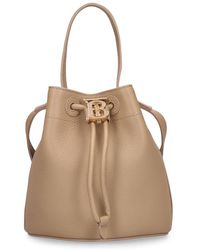 Burberry - Leather Bucket Bag - Lyst