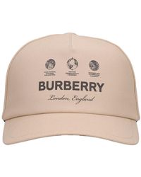 Burberry Casquette trucker en coton globe - Neutre