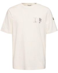 Moncler - Printed Cotton T-shirt - Lyst