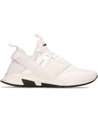 Tom Ford - Alcantara Tech & Leather Low Sneakers - Lyst