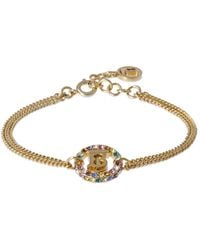 Burberry - Tb Pavé Chain Bracelet - Lyst
