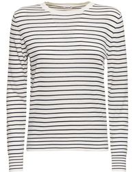 Aspesi - Striped Cotton Long Sleeve T-shirt - Lyst