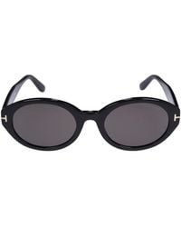 Tom Ford - Ovale Sonnenbrille Aus Acetat "genevieve" - Lyst