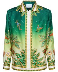 Casablancabrand - Joyaux D'afrique Print Silk Shirt - Lyst
