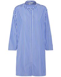 Max Mara - Rovigo Cotton Poplin Striped Long Shirt - Lyst