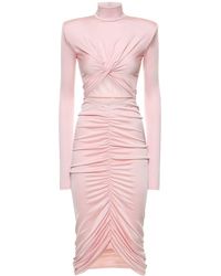ANDAMANE - Kim Stretch Jersey Cutout Midi Dress - Lyst
