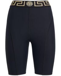 Versace - Greca Lycra Bike Shorts - Lyst