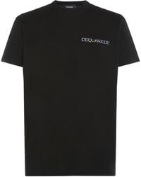 DSquared² - T-shirt en coton imprimé palm beach - Lyst