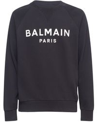 Balmain - Sweatshirt Mit Logodruck - Lyst