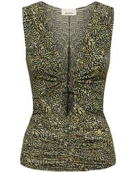 Isabel Marant - Jillya Printed Viscose Top - Lyst