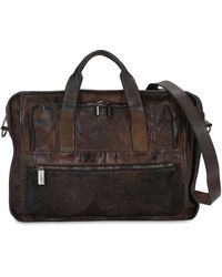 Numero 10 Umhängetasche Aus Leder "office" - Braun