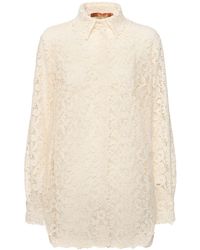 Ermanno Scervino - コットンブレンドレース長袖シャツ - Lyst