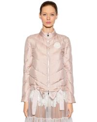 Moncler Gamme Rouge Chaqueta acolchada de sarga de seda - Rosa