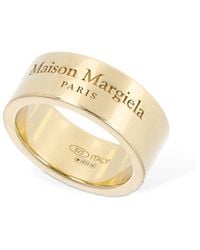 Maison Margiela - Logo Engraved Band Ring - Lyst