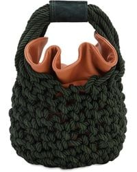 Johanna Ortiz Escucho El Pacifico Ruby Knit Bucket Bag - Schwarz