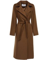 Max Mara Manuela Camel Long Coat - Brown