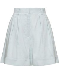 ANDAMANE - Rina High Waist Linen Blend Shorts - Lyst
