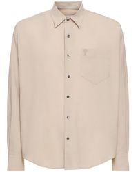Ami Paris - Adc Boxy Fit Cotton Shirt - Lyst